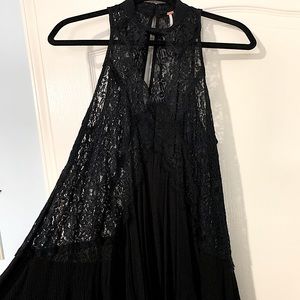 Free People Black Lace Tank